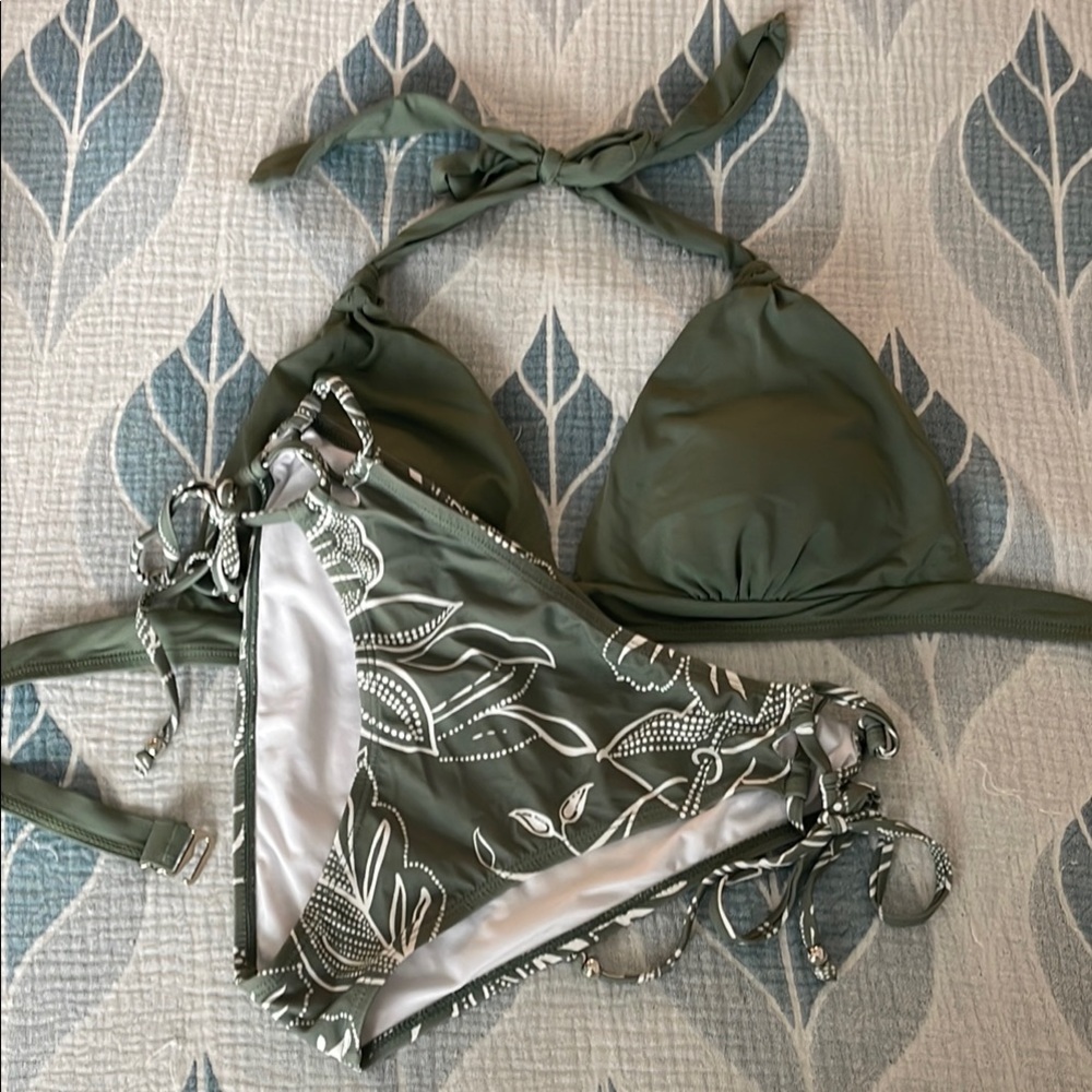 Olive Green Bikini Set
